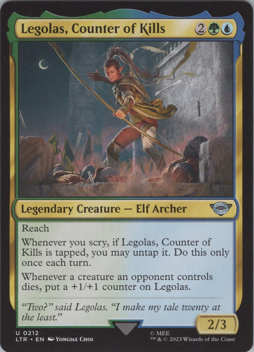 Legolas, Counter of Kills
