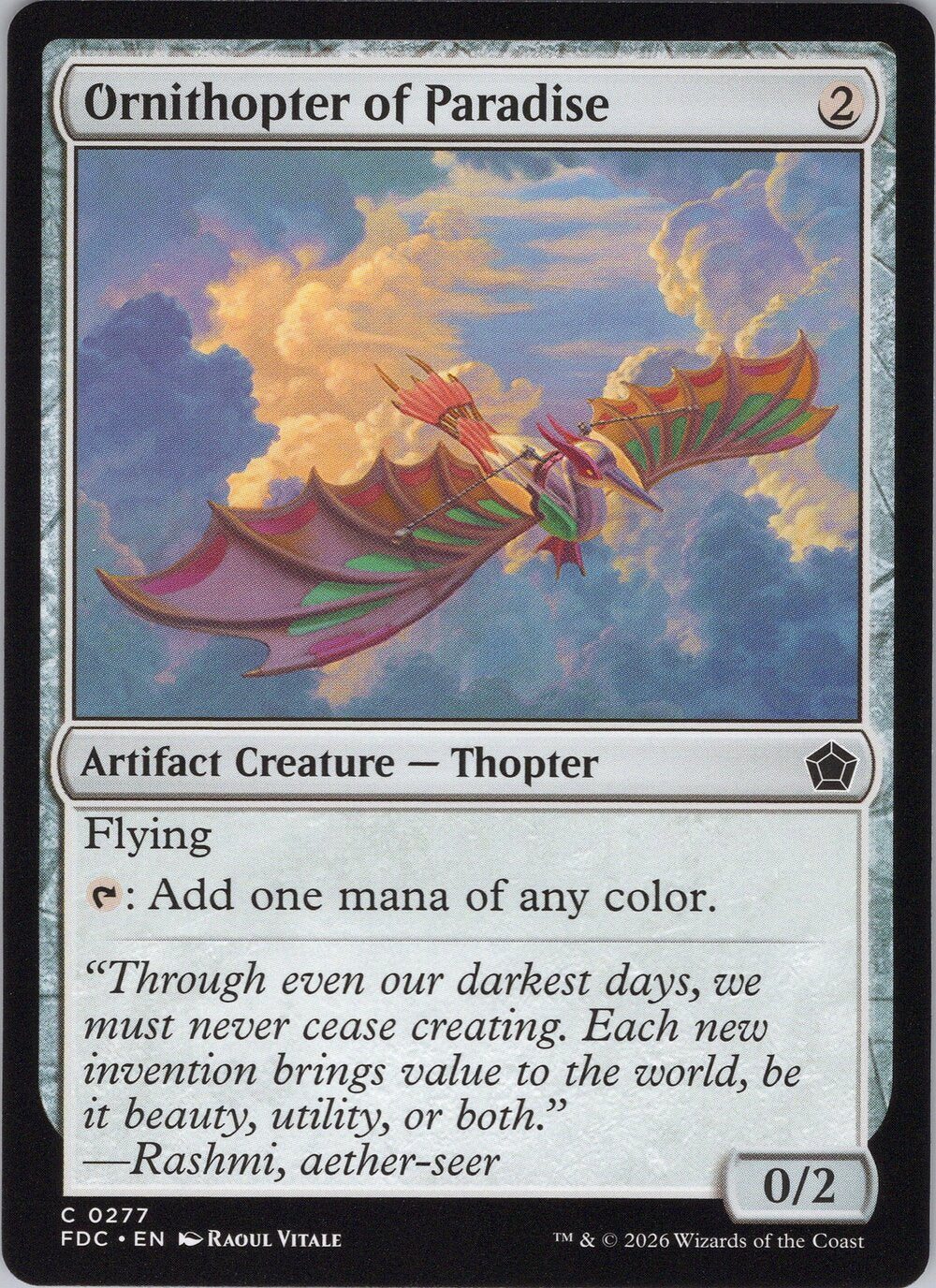 Ornithopter of Paradise