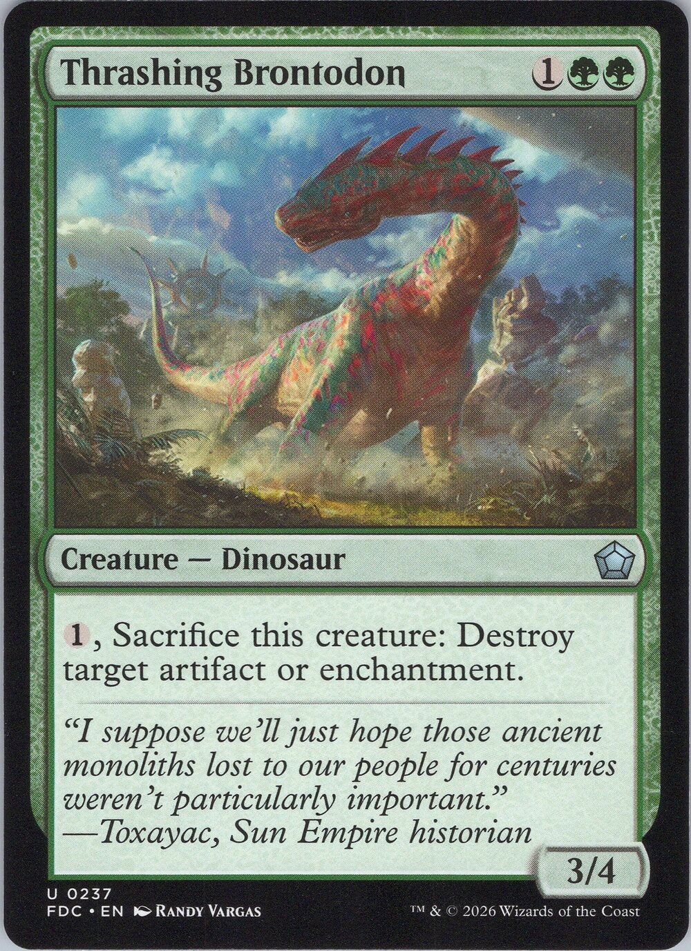 Thrashing Brontodon