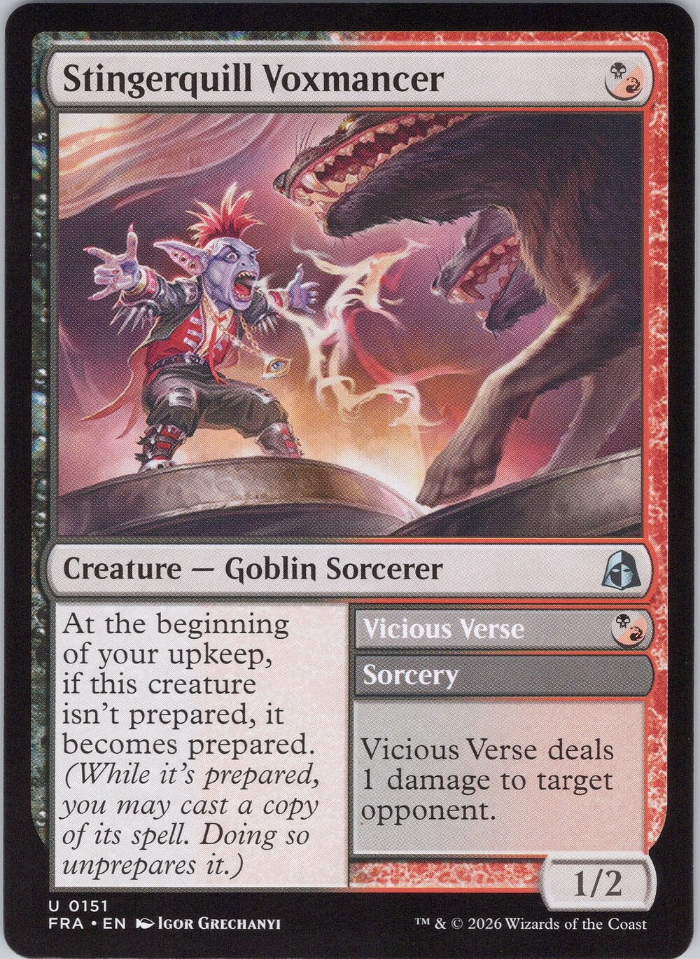 Stingerquill Voxmancer // Vicious Verse