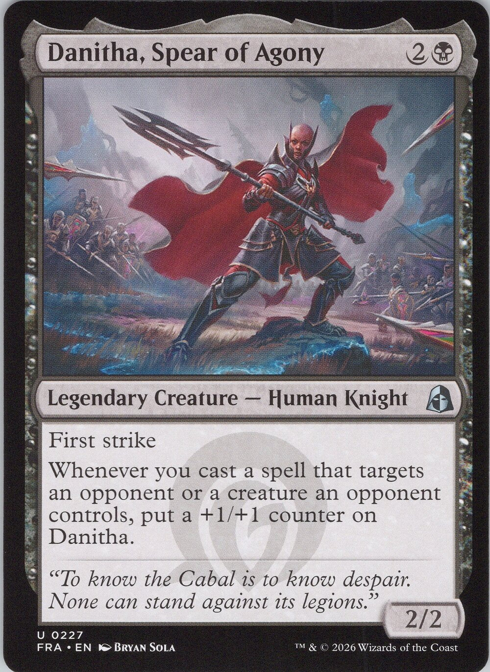 Danitha, Spear of Agony