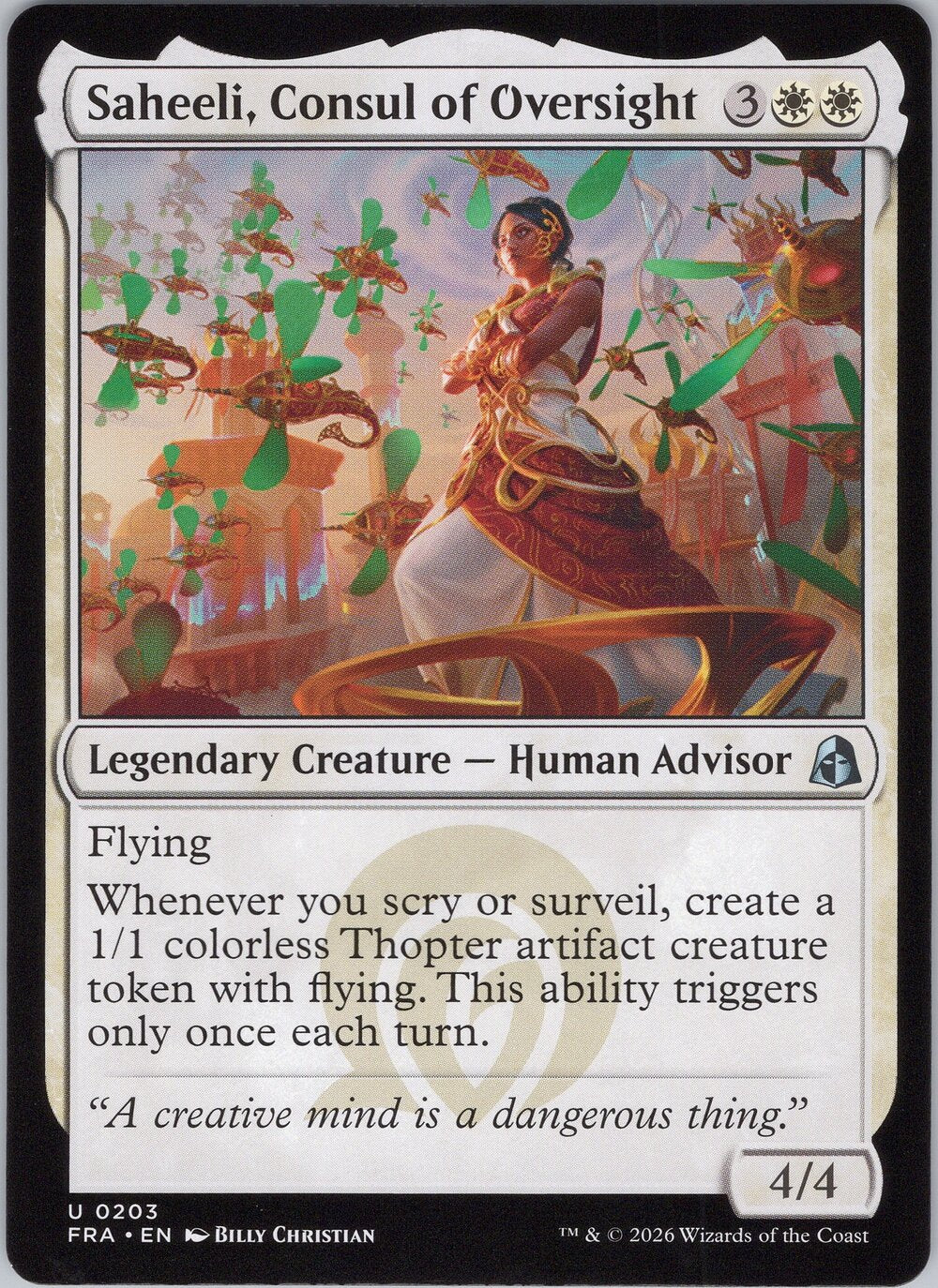 Saheeli, Consul of Oversight